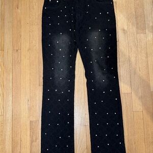 Black Studded Men’s Jeans